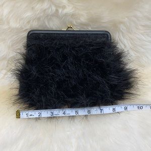 H&M faux fur clutch
